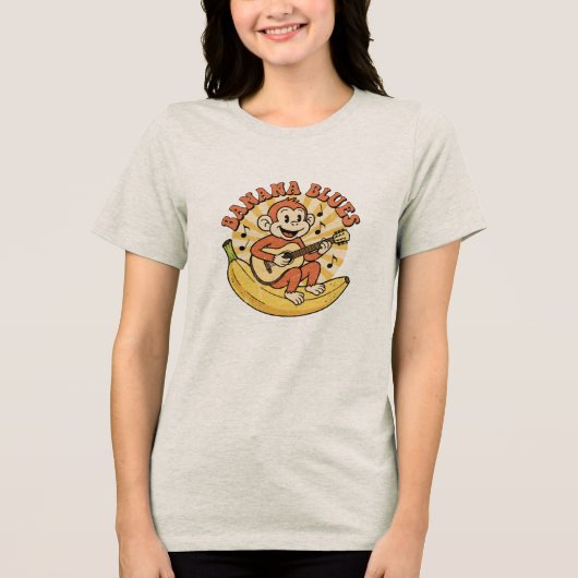 BANANA BLUES Tri-Blend SHIRT (Voorkant)