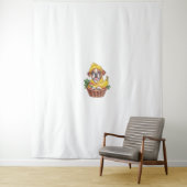 Banana Boxer - Grappige Fruithond Wandkleed (In situ)