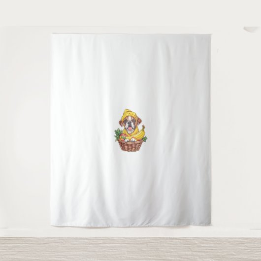 Banana Boxer - Grappige Fruithond Wandkleed (Voorkant)