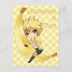 Banana Boy chibi Briefkaart