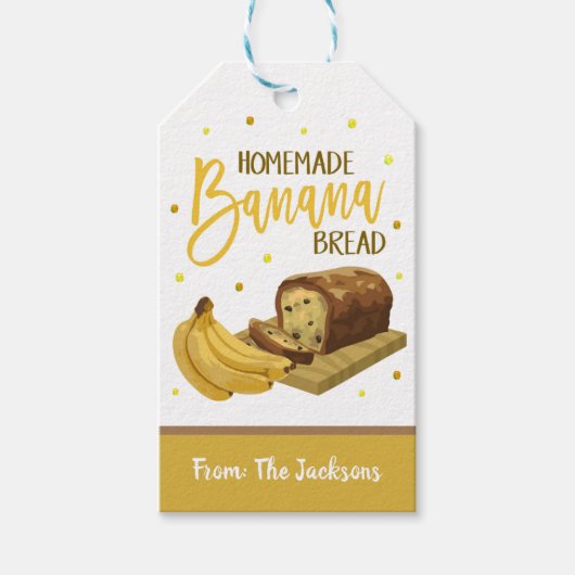 Banana Bread Gift Label Cadeaulabel (Voorkant)