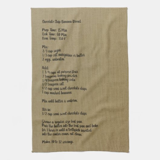 Banana Bread - Linen - Theedoek (Verticaal)