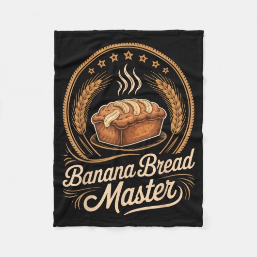 Banana Bread Master Baker Chef Humor Fall Baking L Fleece Deken (Voorkant)