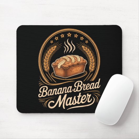 Banana Bread Master Baker Chef Humor Fall Baking L Muismat (Met muis)