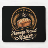 Banana Bread Master Baker Chef Humor Fall Baking L Muismat (Voorkant)