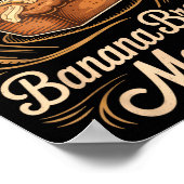 Banana Bread Master Baker Chef Humor Fall Baking L Poster (Hoek)