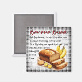 Banana Bread Recipe Magneet (Voorkant / Achterkant)