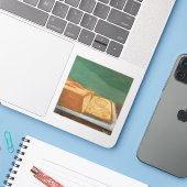 Banana Bread Sticker (Laptop met iPhone)