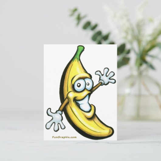 Banana Briefkaart (Staand voorkant)