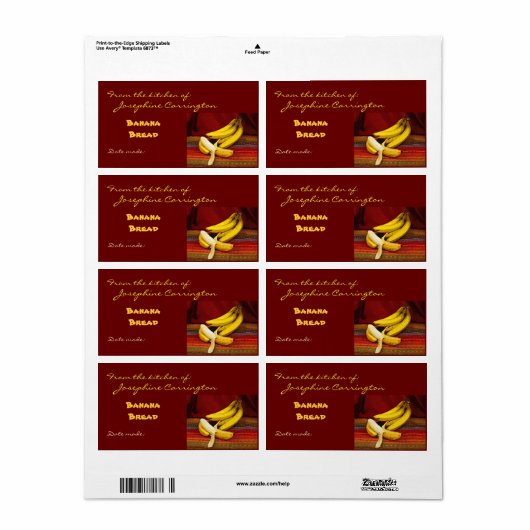 Banana Brood Labels (Full Sheet)