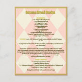 Banana Brood Recipe Briefkaart (Voorkant)