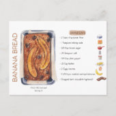 Banana Brood Recipe Briefkaart (Voorkant)
