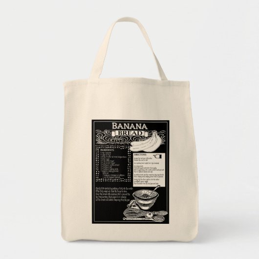 Banana Brood Recipe Tote Bag (Voorkant)