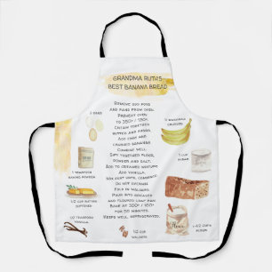 Banana Brood Waterverf Recipe Heirloom Apron Schort