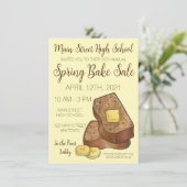 Banana Brooke Popup Workshop Bake Sale Kaart (Staand voorkant)