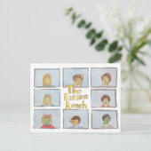 Banana Bunch Briefkaart (Staand voorkant)