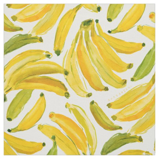 BANANA BUNCH Fruit Pattern Stof (Swatch)