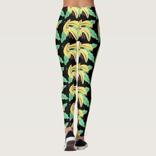 Banana Bunch Yellow Pattern Legging (Achterkant)