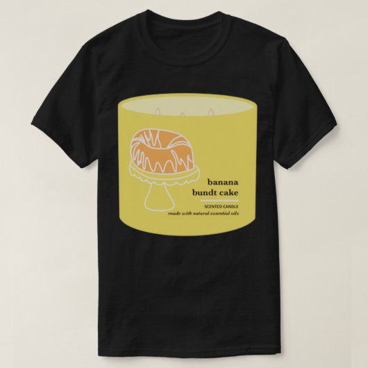 Banana Bundt Cake Candle T-shirt (Design voorkant)