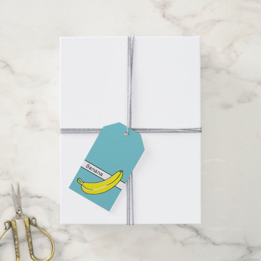Banana Cadeaulabel (Met Touw)