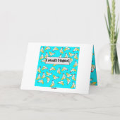 Banana Cartoon - Aangepersonaliseerde vogelkaart Kaart (Achterkant)