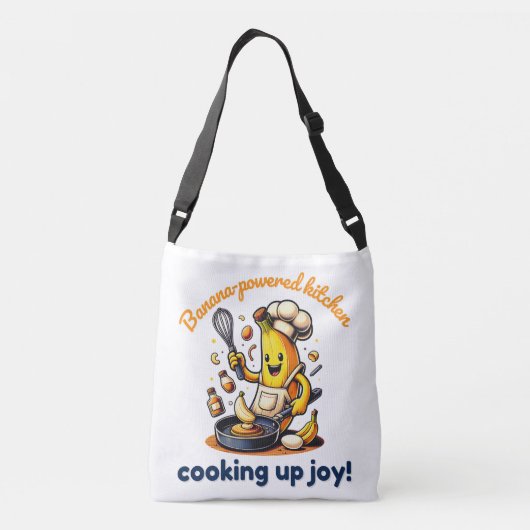 Banana Chef Cooking Delight Crossbody Tas (Achterkant)