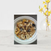 Banana Chip Gun Show Greetings Card Kaart (Gele Bloem)