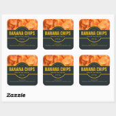 Banana Chips Verpakkingslabel Sticker (Vel)
