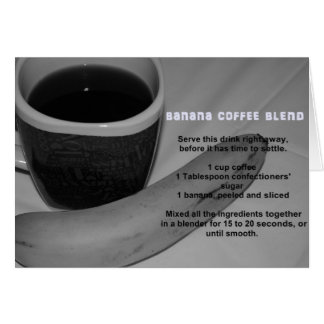 Banana Coffee Blend Card