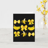 Banana Coquette Bow Yellow Bananas Festival Girls  Kaart (Gele Bloem)