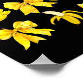 Banana Coquette Bow Yellow Bananas Festival Girls  Poster (Hoek)