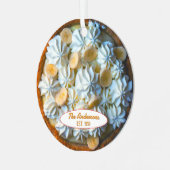 Banana Cream Pie Baker gepersonaliseerd Metalen Ornament (Voorkant links)