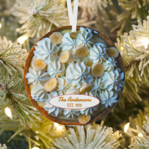 Banana Cream Pie Baker gepersonaliseerd Metalen Ornament