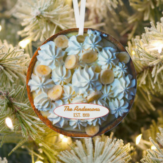 Banana Cream Pie Baker gepersonaliseerd Metalen Ornament