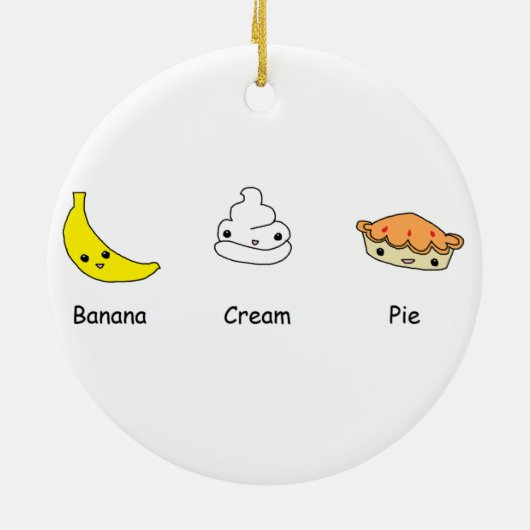 Banana Cream Pie Friends Keramisch Ornament (Achterkant)
