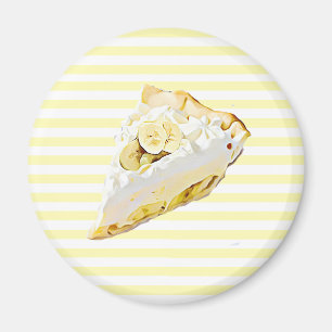 Banana Cream Pie koelkast Food Magnet