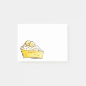 Banana Cream Pie Slice Dessert Foodie Post Post-it® Notes (Voorkant)