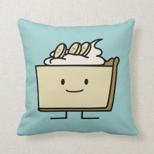 Banana Cream pie, zoete dessert crust slice Kussen