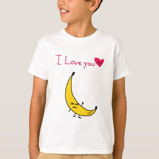 Banana Cute Baby Drawing T-shirt (Voorkant)