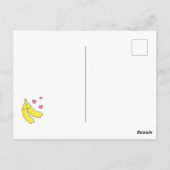 Banana Cute Kinder Valentijnsdag Kawaii Briefkaart (Achterkant)