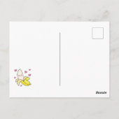 Banana Cute Kinder Valentijnsdag Kawaii Briefkaart (Achterkant)