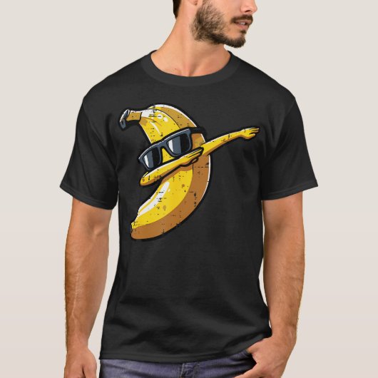 Banana Dab Sunglasses Cute Fruit Dance Boys Kids M T-shirt (Voorkant)
