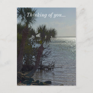 Banana De Palm Trees Painterly Briefkaart
