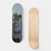 Banana De Palm Trees Painterly Persoonlijk Skateboard (Voorkant)