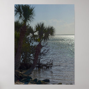 Banana De Palm Trees Painterly Poster