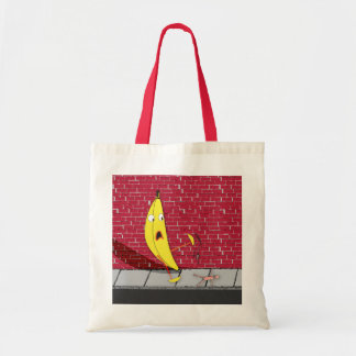 Banana die op een Person Bag glijdt Tote Bag