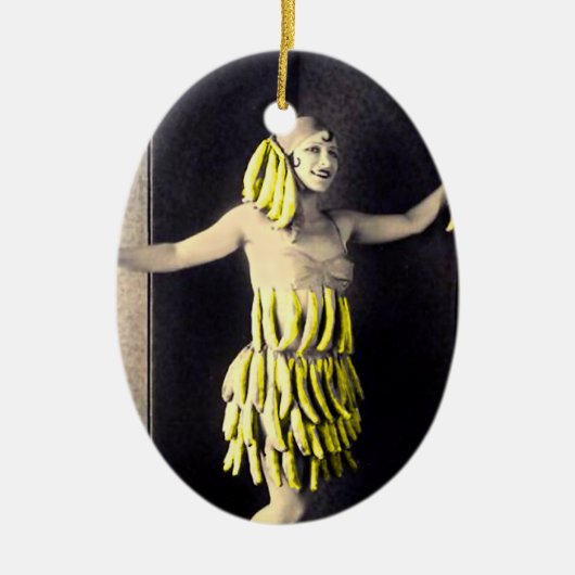 Banana Dress Keramisch Ornament (Voorkant)