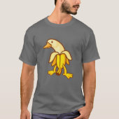 Banana Duck Anthropomorphic Animal Art T-shirt (Voorkant)