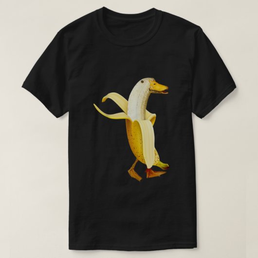 Banana Duck Funny Anthropomorphic fruit Anima T-shirt (Design voorkant)