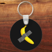 Banana Duct Taped To Wall Art Christmas Pajama Nye Sleutelhanger (Voorkant)